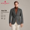 MONTAGUT Men's Business Casual Wool Blend Suit