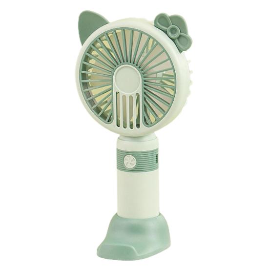 Convenient Desk Operated Long Fan 250mAh Battery Standby Time Keep Cool