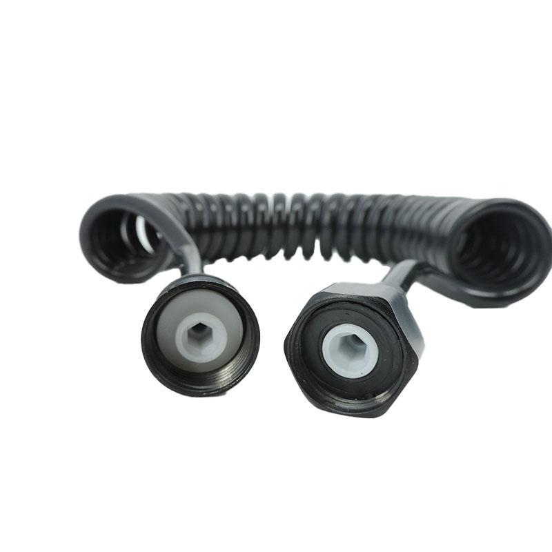 3meter Max Length Black White Soft Flexible Spring Shower Head Telephone Water Tube Hose Pipe for Toilet Bidet Sprayer Bathroom