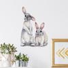 Fanxiong FX-F01 Cute Rabbits Wall Stickers for Children's Room - Removable Home Decoration