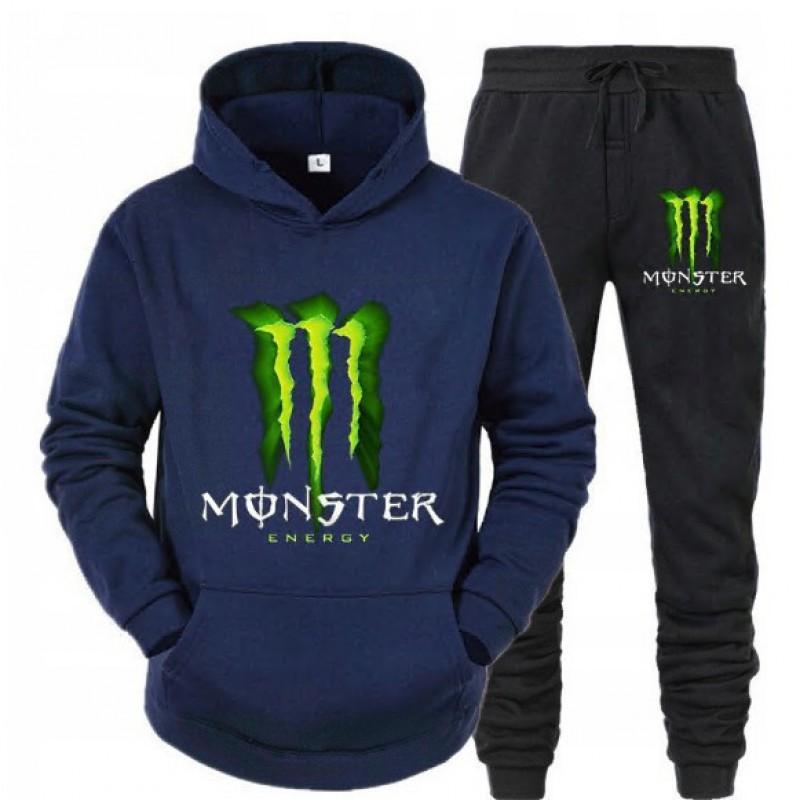Men's Hoodie Set With Letter Print Casual Long Sleeved Hooded Sweatshirt Fleece