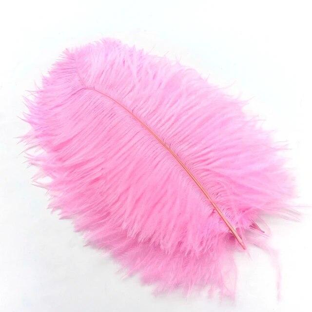 10Pcs Ostrich Feathers Decorative Vase Pluma Wedding Table Centerpieces Carnival Accessories DIY Creative Leisure Craft Supplies