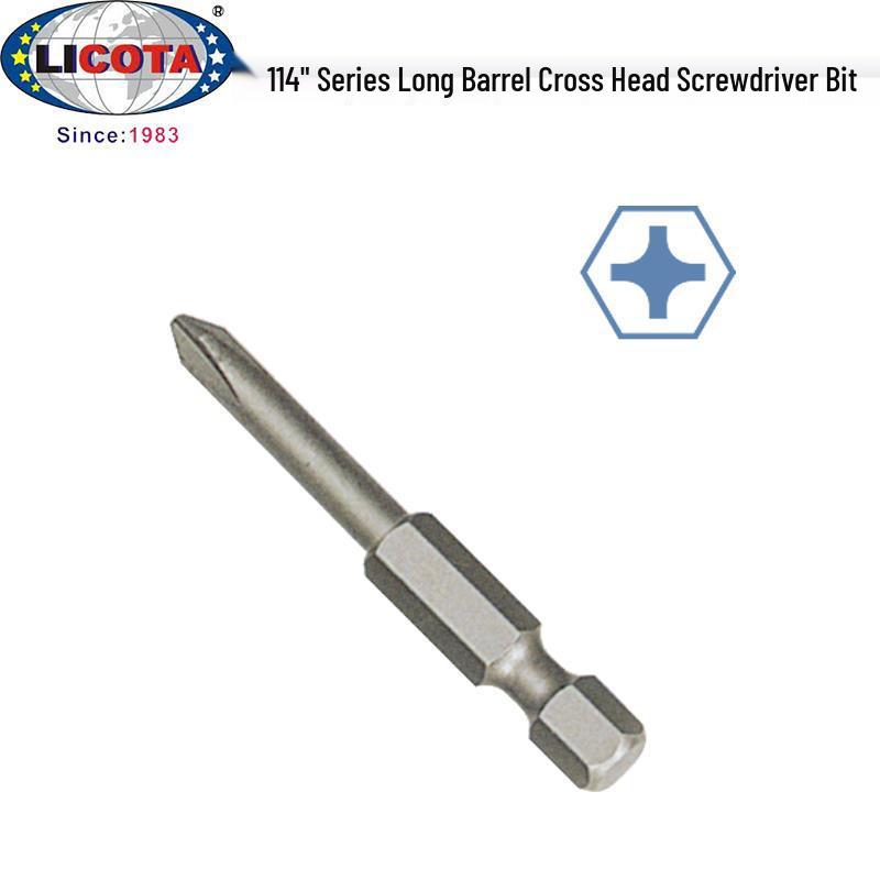 US LICOTA 1/4" Long Barrel Phillips Screwdriver Bit for Electric Drivers