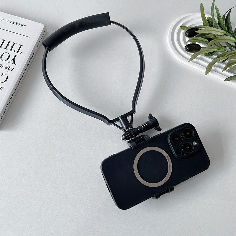 Nackenhalterung Fauler Handyhalter Für iPhone 16 15 14 13 Pro Max Samsung Xiaomi Outdoor Erste-Winkel-Vlog-Aufnahme Selfie-Halterung