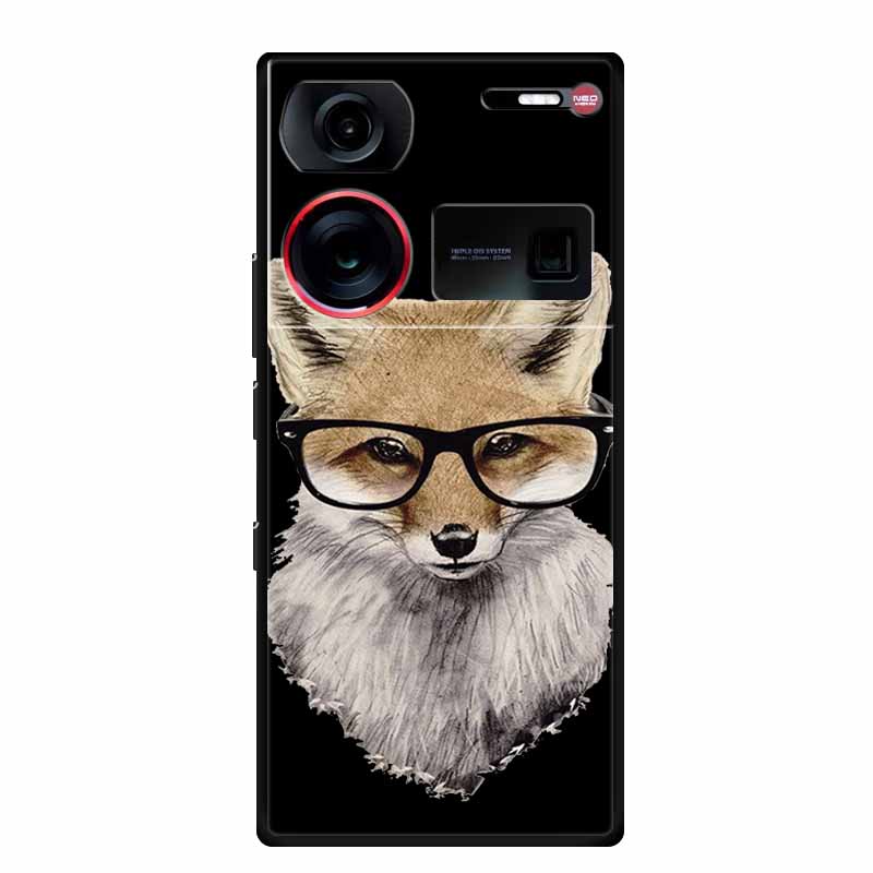 6.8" For ZTE Nubia Z60 Ultra Case Shockproof Black Silicone Soft Phone Case For ZTE Nubia Z60 Ultra Back Cover Case Cute Cartoon
