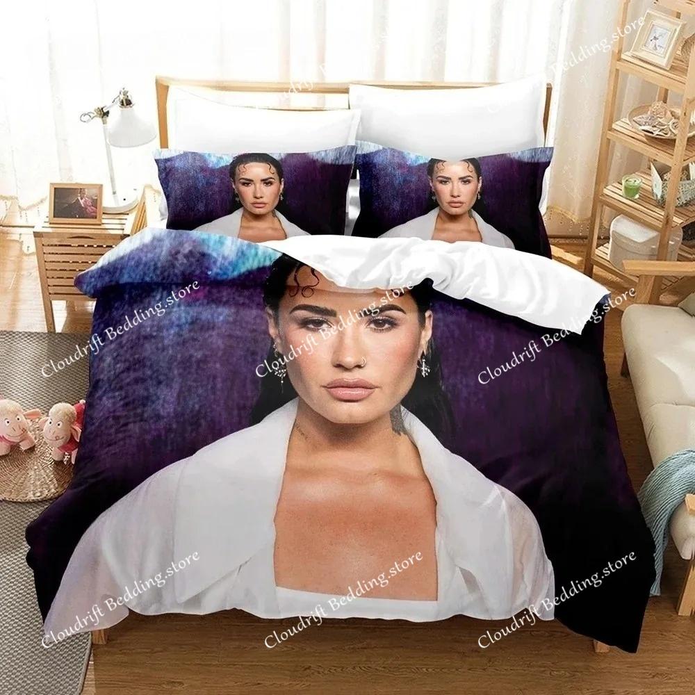Demi Lovato Bedding Set Single Twin Full Queen King Size Bed Set Aldult Boys Bedroom Duvet cover Sets 3D Print