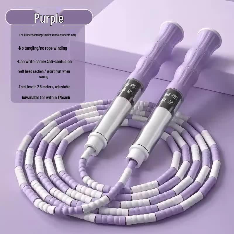 Longchan Signature Bamboo Segment Jump Rope for Kids