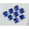 Blue Sapphire CERTIFIED Square Cut Ring Size 8 PCS Natural Loose Gemstone Lot MULTTIQ133
