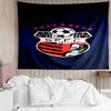 Soccer Team Crest Design Printed Printed Tapestry, for Bedroom,Livingroom, Dormitory, Large Wall Decor, Fabric Decor Fan Birthday Gifts