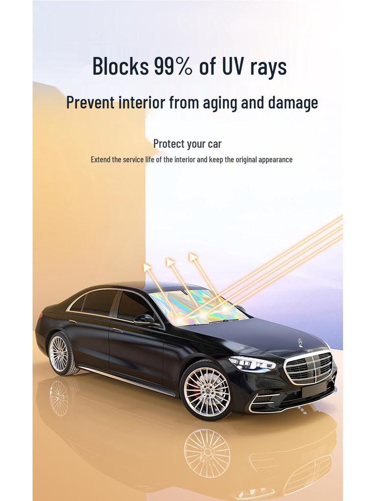 BYD Sunshade for Song/Qin Plus DMI, Dolphin, Seal, Han, Yuan, Tang, and L - Front Windshield Car Sunshade