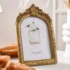 Cornice Dorata Arcuata Intagliata Stile Retro Europeo Decorazione Elegante per la Stanza Cornice Dorata da Parete Decorazione da Tavolo