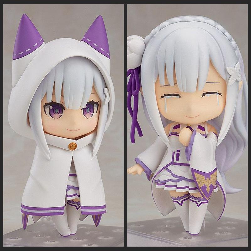 Met betrekking tot:Zero Emilia 751 Q Versie Nendoroid Beweegbare Anime Figuur Met Gezichtswissel Speelgoed Schattige Pop Verzamelobject Bureau Decoratie Cadeaus