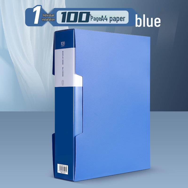 A4 Transparent Document Holder - Office File Folder & Test Paper Storage Clip