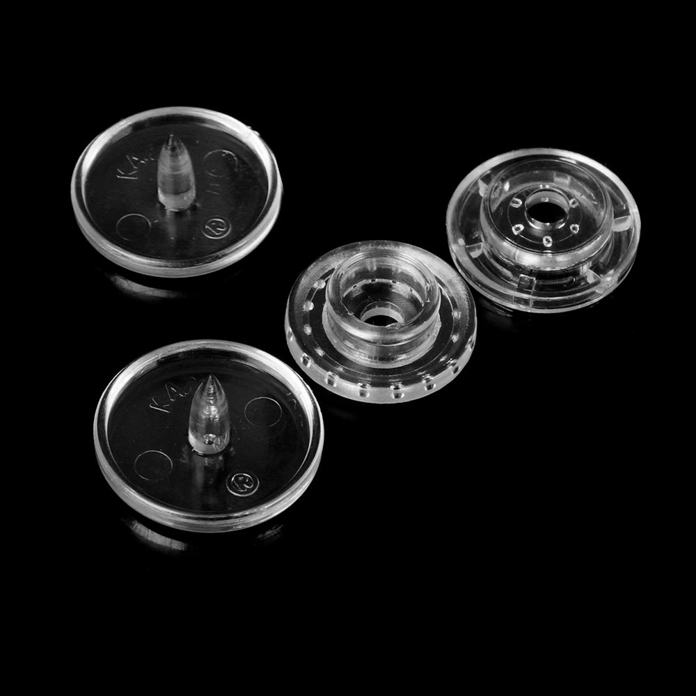 Sewing Accessories Scrapbooking Plastic Transparent Press Button Snap Buttons Fasteners
