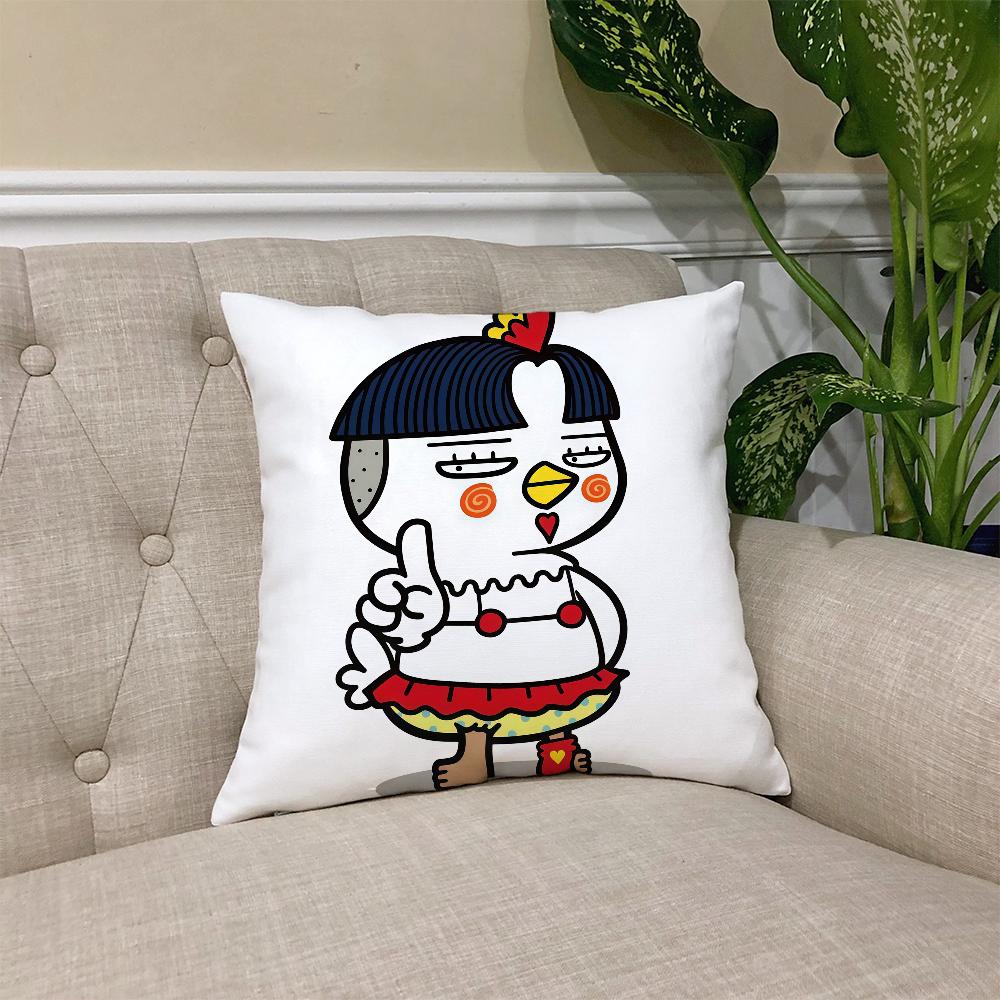 B-Buldak Ramen cushion cover Square Sofa Cushion Cover Casual Skin-Friendly Comfortable Pillow Cover