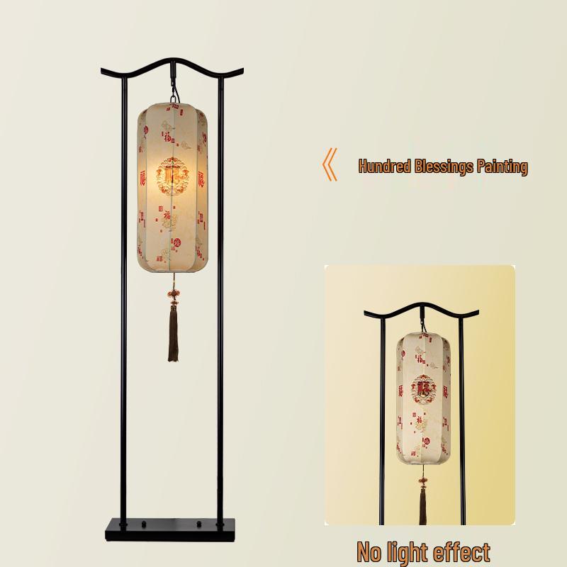 Chinesische Klassische Zen Stehlampe für Wohnzimmer, Arbeitszimmer, Teeraum, Hotel, Villa