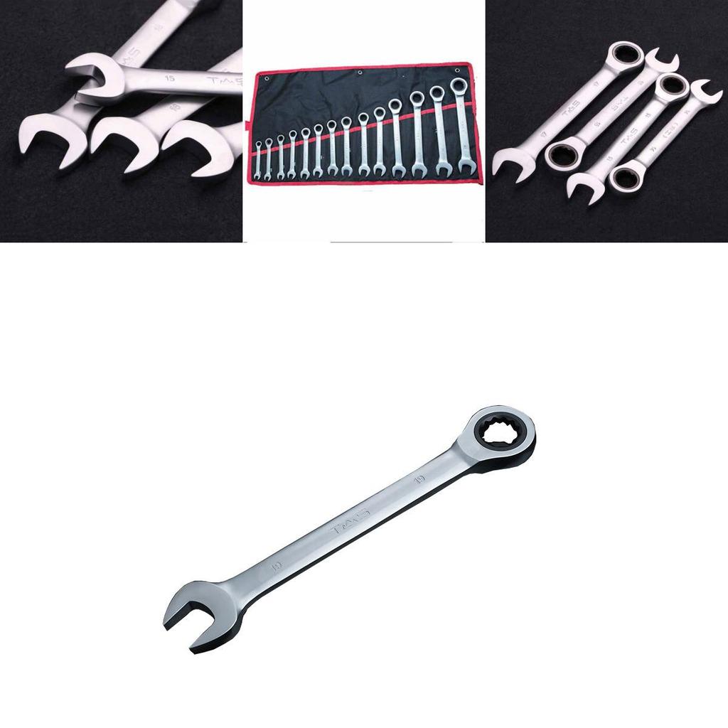 Durable 8mm-32mm Wrench Repairment Ratchet Open Fixed Head Spanner For Tight Spaces