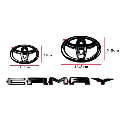 3 Pieces Overlaid ABS Logo for Camry 2018-2024, Modified Three-Dimensional Cover, 3D Sticker SE XSE for Ma
