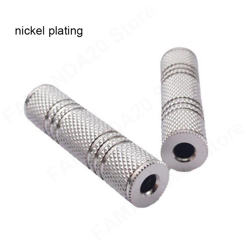 3.5mm to 3.5mm Female Jack Stereo Connector Coupler Adapter Audio Cable Extension gold nickel plating for Car Headphone