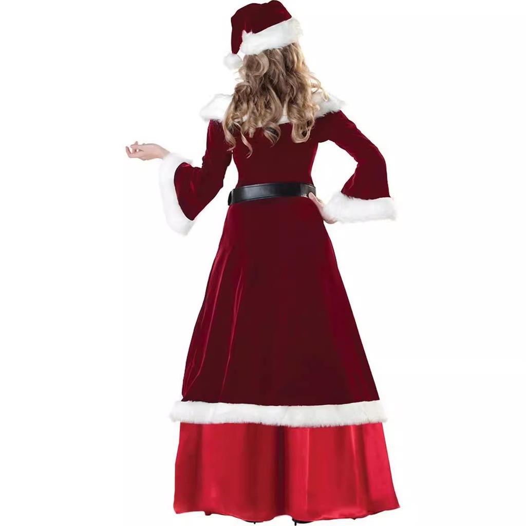 Unisex Santa Claus Christmas Costume for Adults - Ideal for Performances and Holiday Events