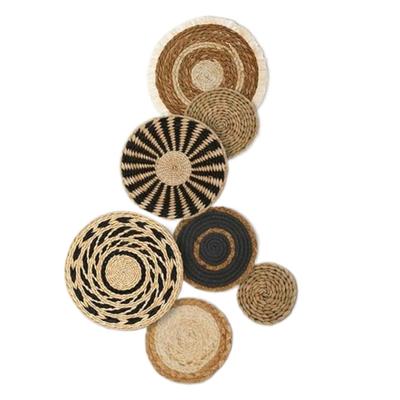 Cesta de Rattan para Parede Economizadora de Espaço Sala de Estar Decoração Suspensa Design Flexível Para Decoração de Casa Pequena