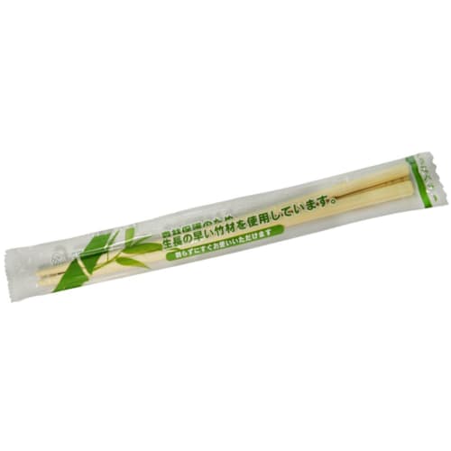 Bamboo Chopsticks, 20cm, Rounded Corners (Pre-Cracked), with Toothpicks, Sealed in Polyethylene, 100 Pairs, PK-016