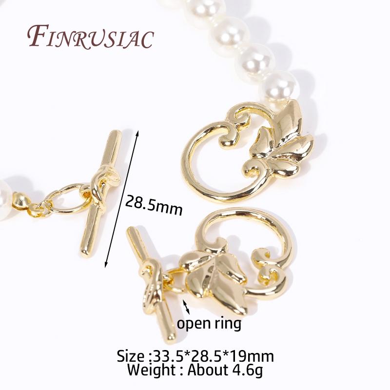 Multi Styles High Quality Brass Toggle Clasps 18K Gold Plated Bracelet Connect Clasps DIY Jewelry Making Supplies OT Clasps