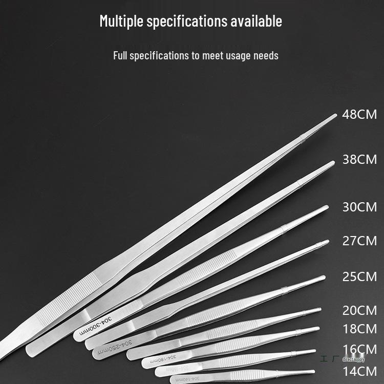 Extra Long Stainless Steel Tweezers for Aquatic Plants and Turtle Feeding