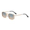 JYL TS Men's Retro Square - Metal-Temple Sun-Protective Shades KSL-98347