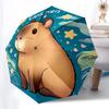 Kawaii Capybara Umbrella Automatic Open/close, Sturdy Iron Frame & 8-Rib Structure, Umbrella for Women & Men, Christmas Gifts