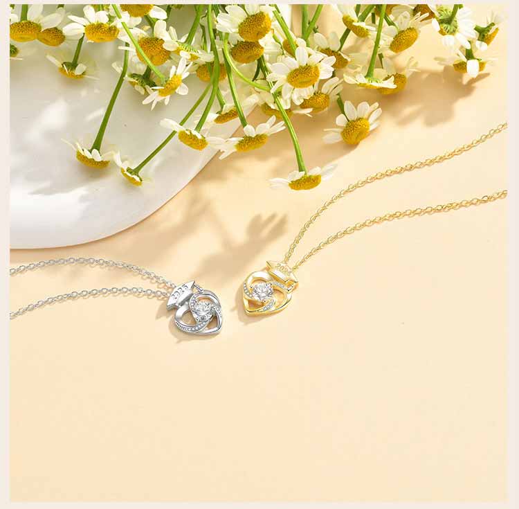 Luxury 14K Gold Plated Heart Graduation Cap Necklace for Women Zircon Pendant Class of 2026 Memorial Jewelry Gift for Daughter