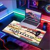 Custom Name Personalized Crayon Shin Pattern Mousepad, Laptop PC Desk Mat, Decorative Desk Mat for Home Keyboard Pad Gift