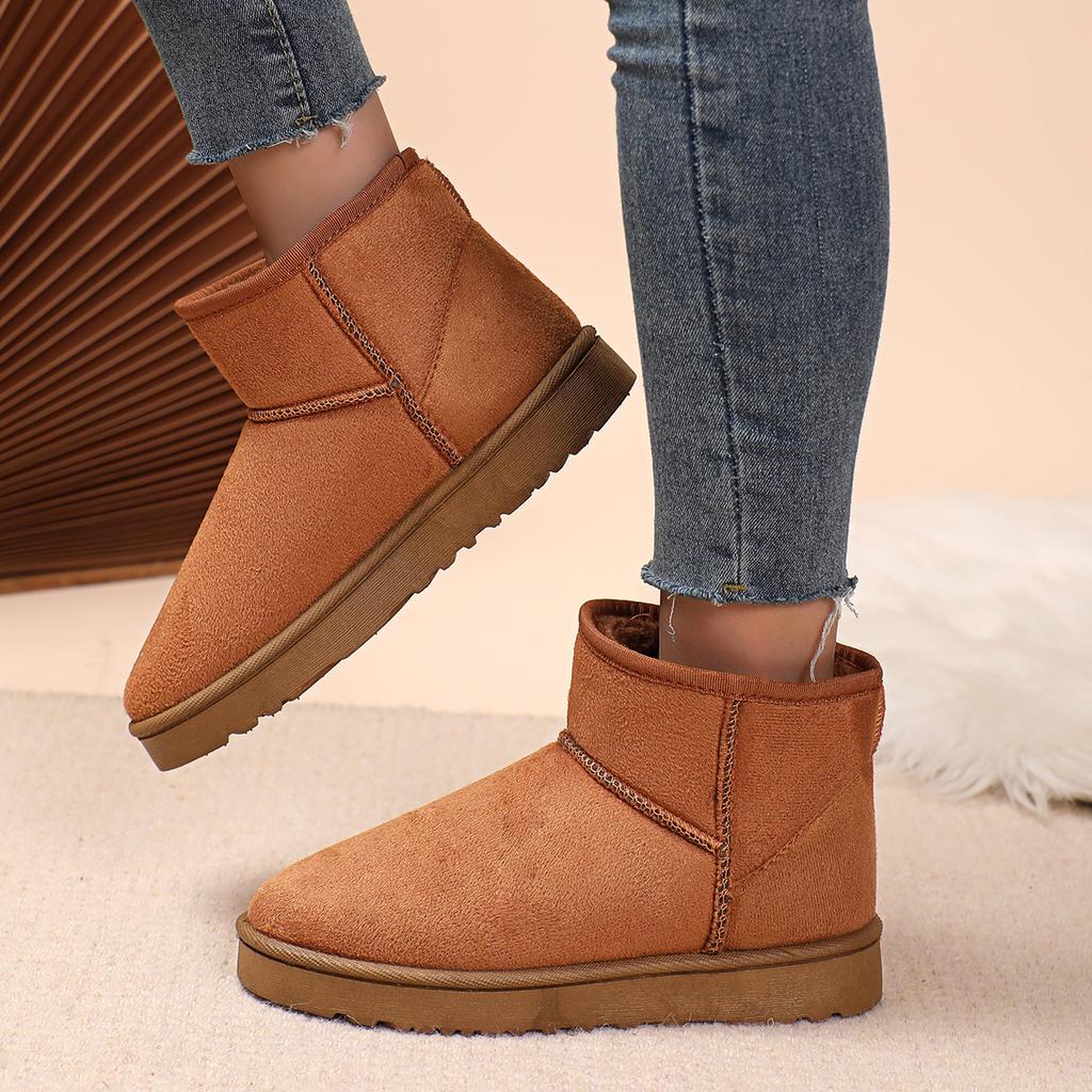 Cotton Shoes Women's Winter Boots Snow Boots Women Plus Fleece Thickened Warm Short Boots Women Non-slip