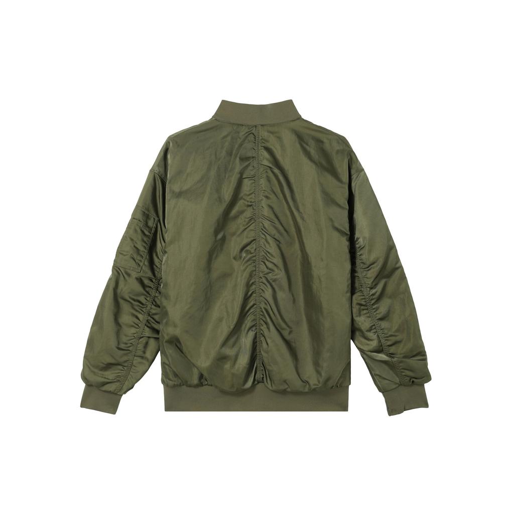 Nike Women's Reversible Varsity Bomber Jacket Medium Olive DV7877-222