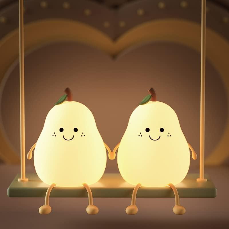 Night Light, Nursing Room Light, Table, Bedside Lamp, Cute LED Warm Color Light, Timer Setting, USB Rechargeable, Made of Silicone, Indirect