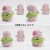 Porte-clés en peluche Capybara Clearstone, Flotteur Chavimaru (Grenouille), 13cm, Rose
