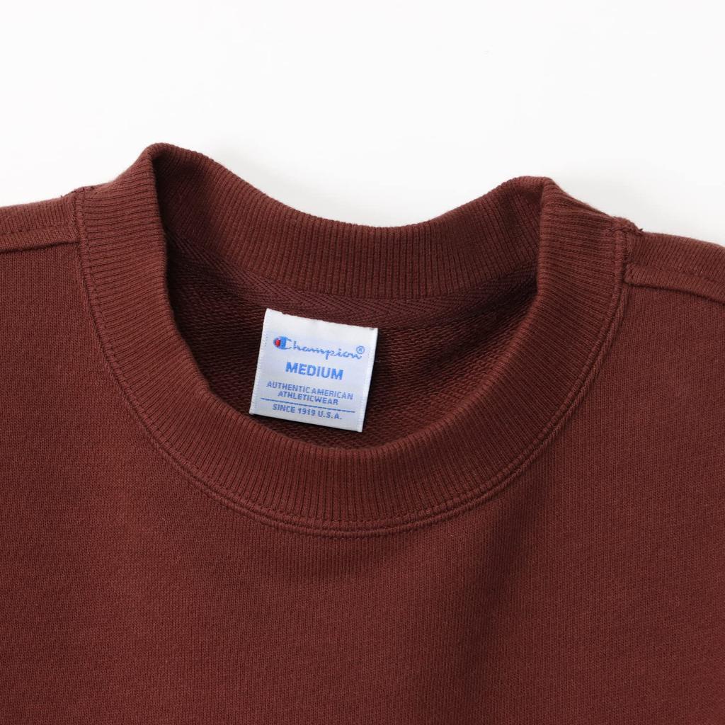 One Piece Long Sleeve One Point Logo Embroidery Crew Neck Sweat One Piece Dress Basic CWSW053Z Brown L [Champion] Women's