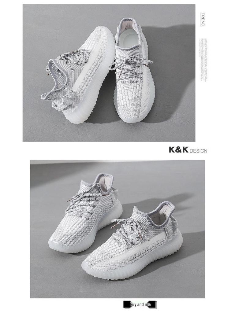 2024 Women's Summer Coconut Flyknit Sneakers: Lightweight, Breathable, Casual Korean Style Running Shoes