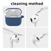 For AirPods 4 Earphone Silicone Case Set with Anti-Lost Keychain, Strap, Ear Tips, Cleaning Pen