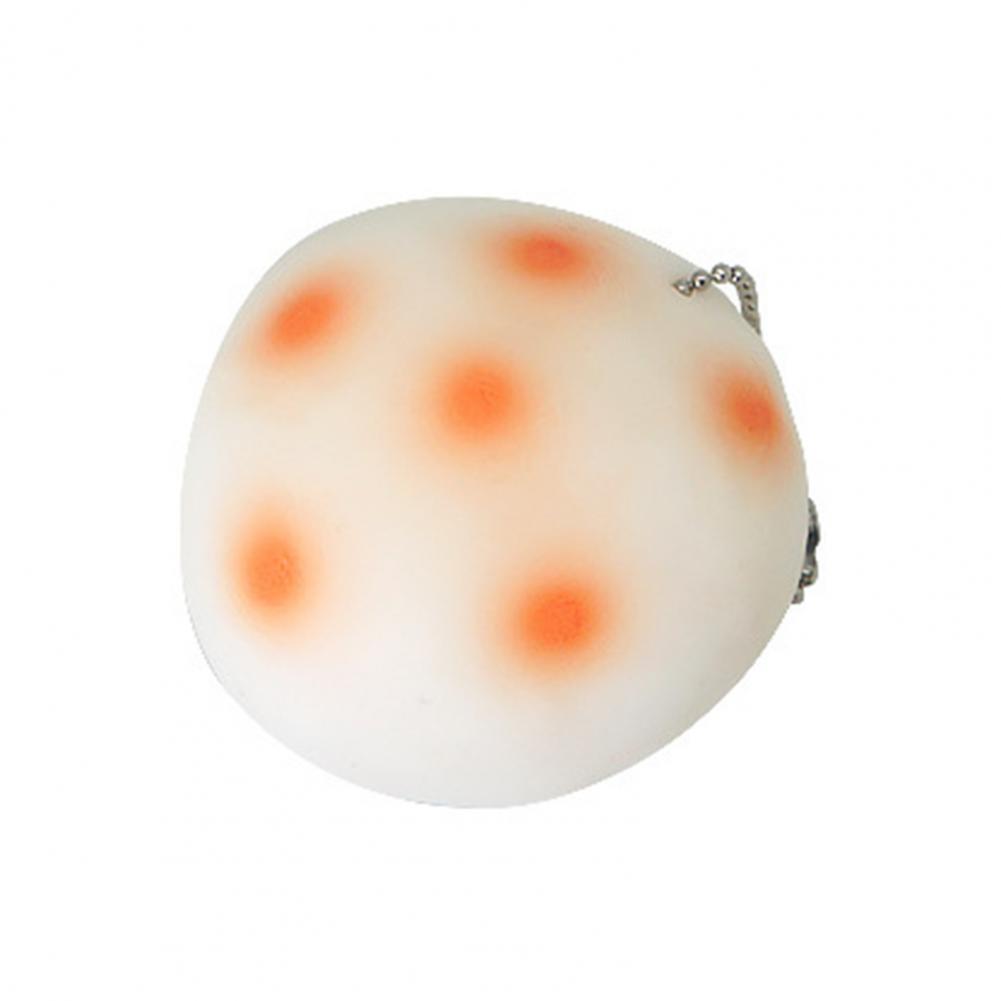 

Rice Cake Stress Sphere Toasted Rice Cake Press Plaything Keychain Stress Relief Stress Ball Chain Gadget Baked Doufu Simulated Food