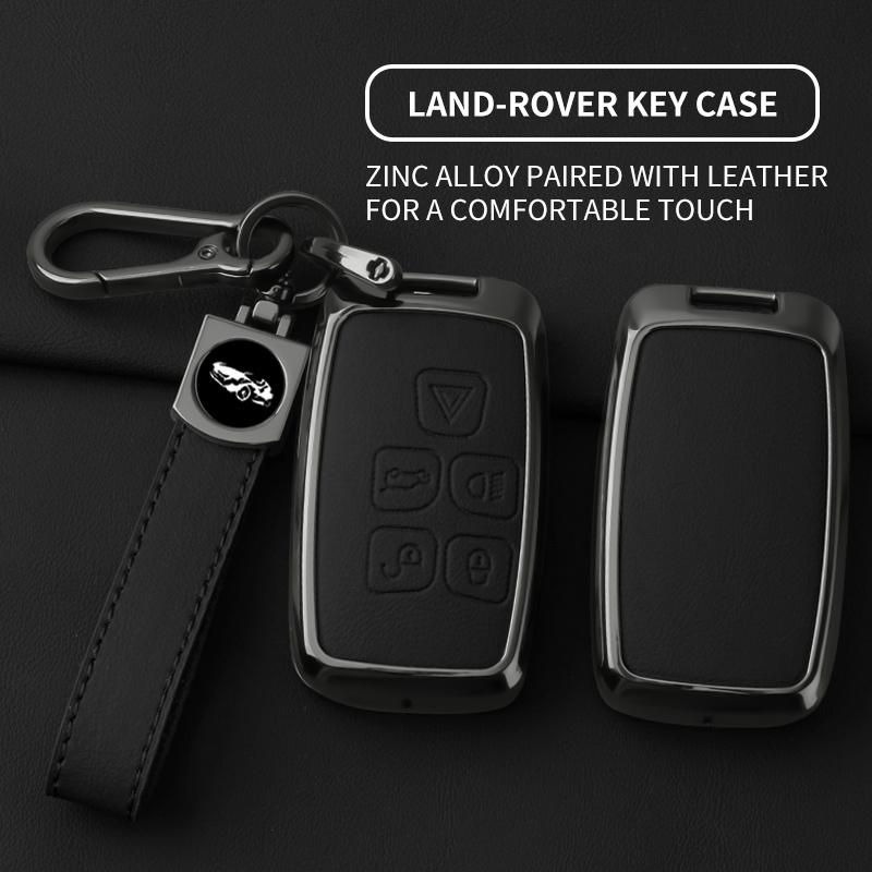 Innenraumleisten Auto Zinklegierung Schlüsselhülle Abdeckung Schale Für Land Rover Range Rover Discoverry 5 Sport Evoque Für JAGUAR XE XF XJ