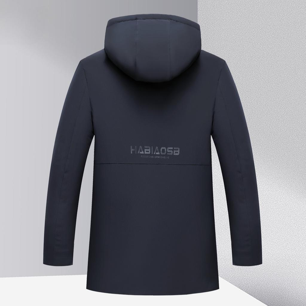 Men's Winter Warm Fleece Jackets Casual Windproof Outwear Coat With Pockets Hooded Work Jacket Windbreaker for Men Padded Thick Parka Thermal Jackets