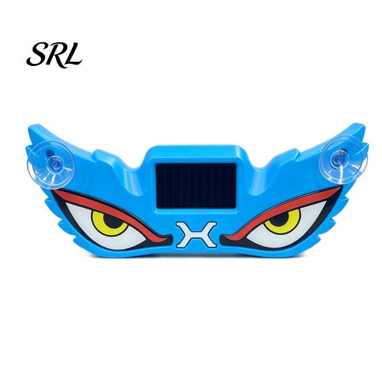 Vibration Sensor Window Light Demon Eye Car with Suction Cup, Solar Rechargeable Devil Easy Install Warning Lamp, LED Windshield Lamp for Auto, SUVs,