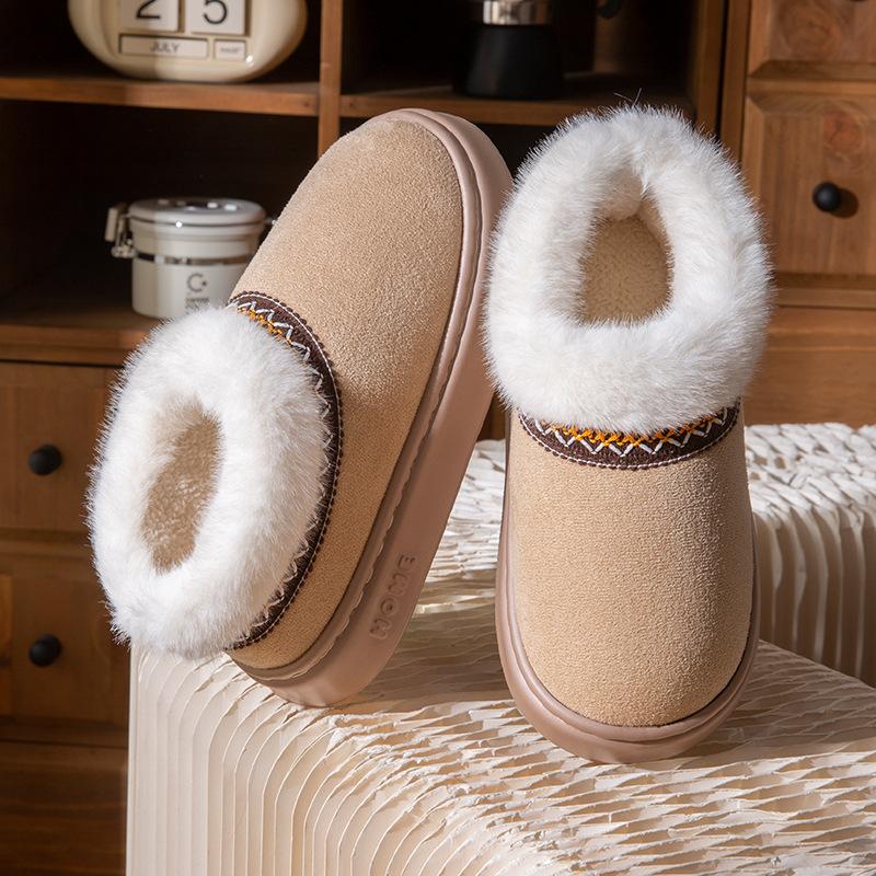 Women's Indoor Anti Slip and Warm Plush Warm Slippers