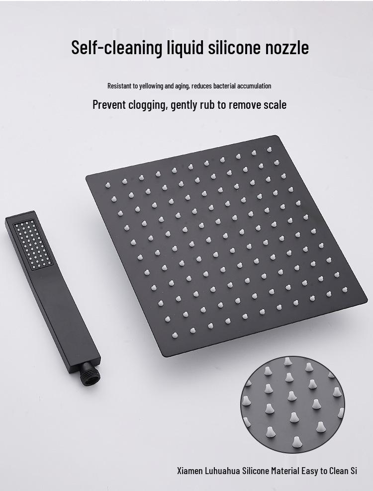 Wall-Mounted Multi-Functional Built-in Rain Shower Set