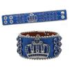 European and American Popular Crown Rhinestone Bracelet Jewelry Design Diamond PU Leather Hand Jewelry
