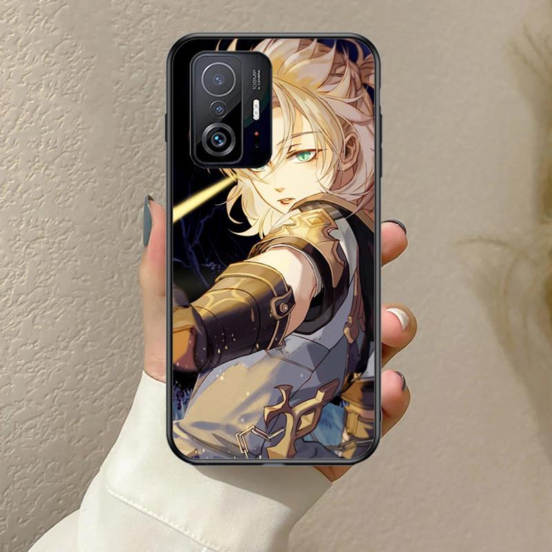 Albedo Genshin Impact Funda For POCO F5 F3 M5s C40 F4 GT X3 X4 X5 Pro Case For Xiaomi 12 13 Lite 11T 12T Pro 12X