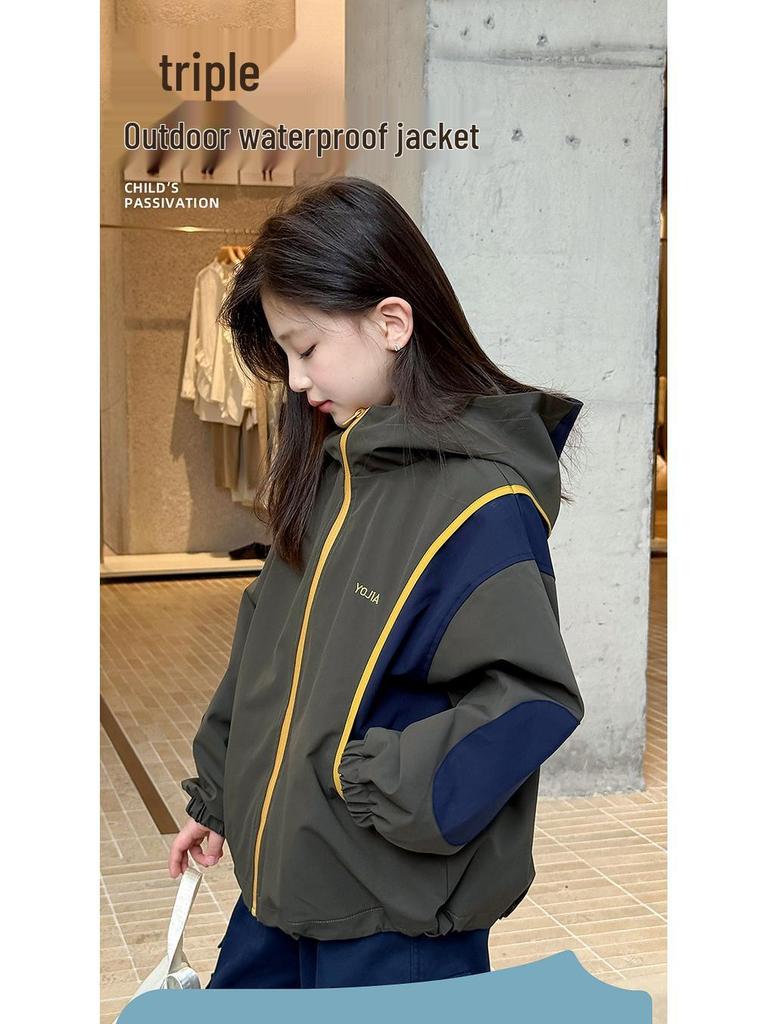Cortavientos de Invierno de Moda para Niñas YOJIA 2025: Chaqueta cálida 3 en 1 para niñas pequeñas