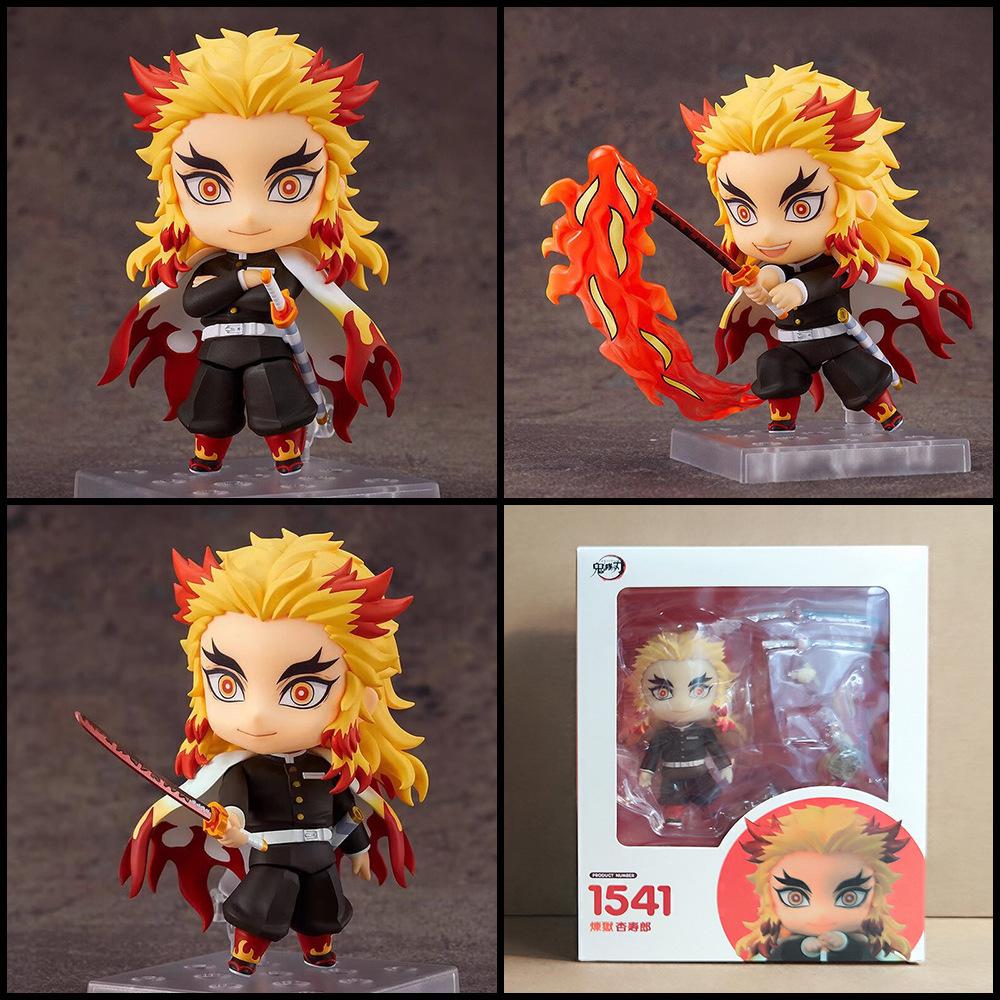 Demon Slayer Anime Figure Akaza Action Swappable Faces Movable Joints 2112 Articulated Poseable Detailed Scale Collectible