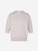 LORDLOAR Signature Collar Knit Pink